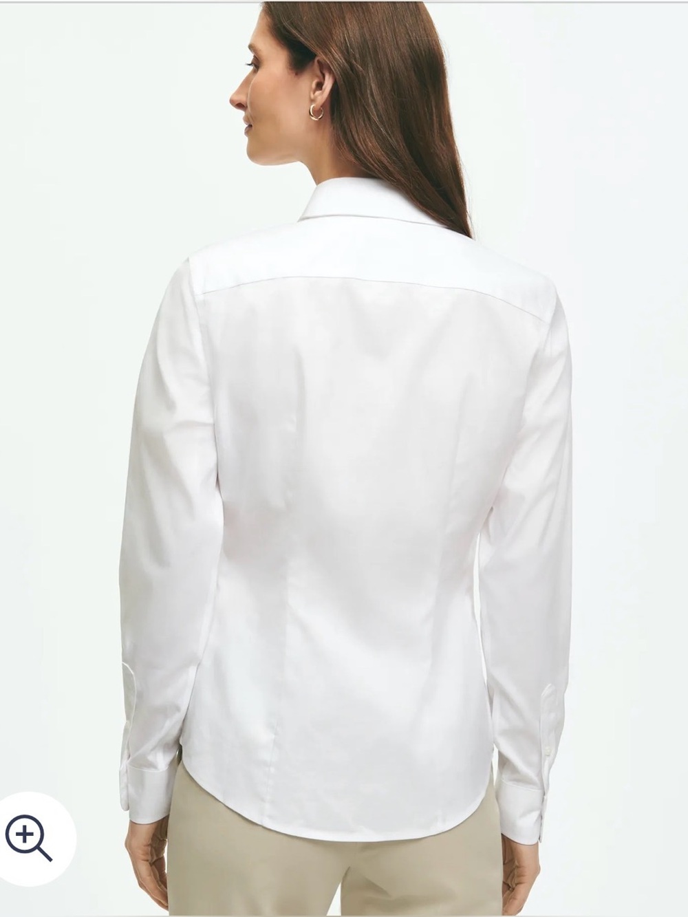Brooks Brothers Fitted Non-Iron White Button-Down Shirt - Picture 2 of 9